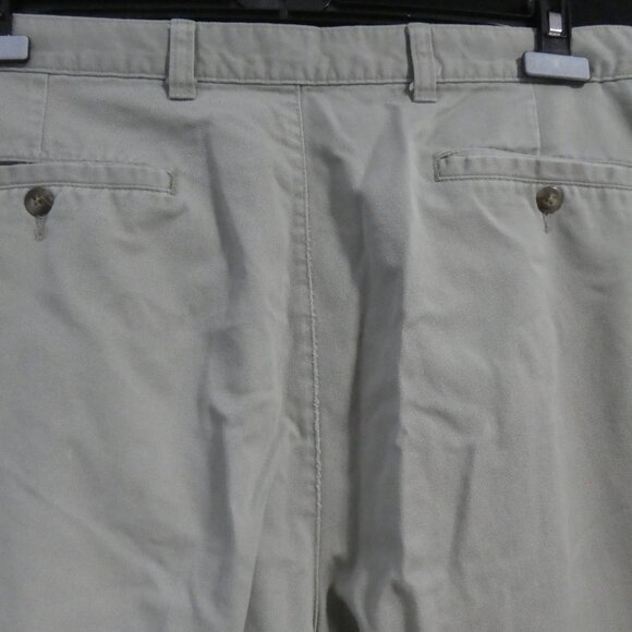Men's Casual Chino Beige Pants| 36 x 30 | Rolled Bottom Hems - Picture 10 of 16